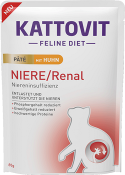 Niere/Renal - Niere/Renal Pâté mit Huhn - Frischebeutel - 85g