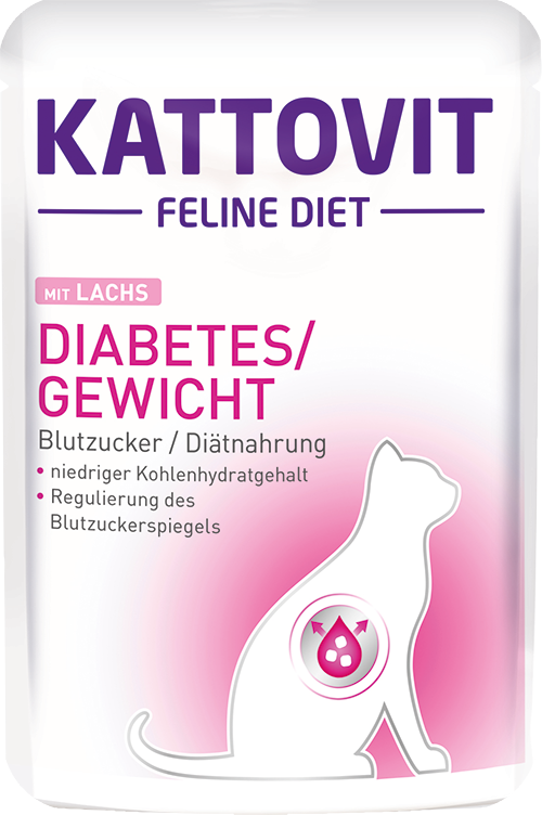 Kattovit Diabetes / Gewicht Lachs 85g